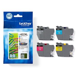 Original Brother Tintenpatronen LC-422XLVA, Mixpack, cyan, magenta, gelb, schwarz Original Brother Tintenpatronen LC-422XLVA, Mixpack, cyan, magenta, gelb, schwarz