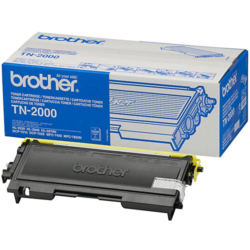 Original Brother Toner TN-2000, Doppelpack, schwarz