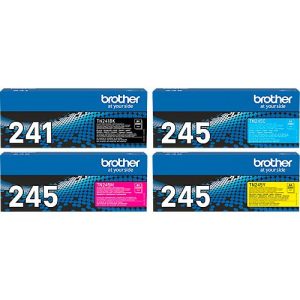 Original Brother Toner TN-241BK, TN-245 CMY, Mixpack, schwarz, cyan, magenta, gelb