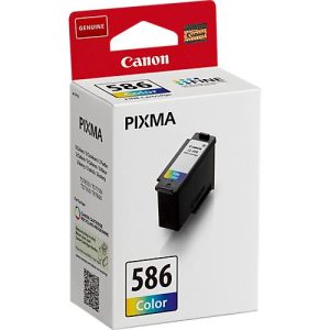 Original Canon Tintenpatrone CL-586 (6227C001), bis zu 180 Seiten, Einzelpack, Tricolor, CMY