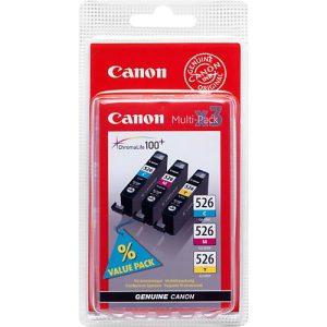 Original Canon Tintenpatronen CLI-526 CMY, Multipack, cyan, magenta, gelb