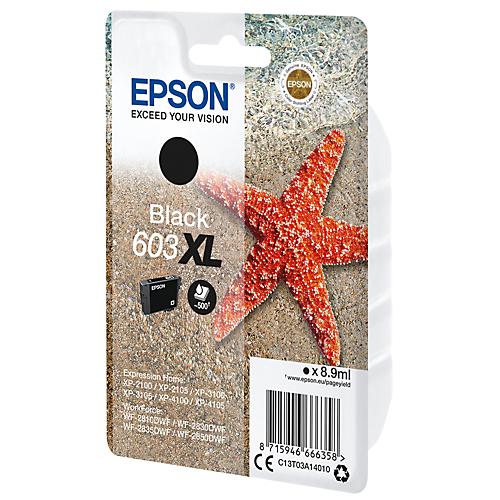 Original Epson Tintenpatrone 603XL, Einzelpack, schwarz