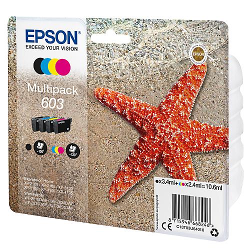 Original Epson Tintenpatronen 603 CMYK, Mixpack, cyan, magenta, gelb, schwarz