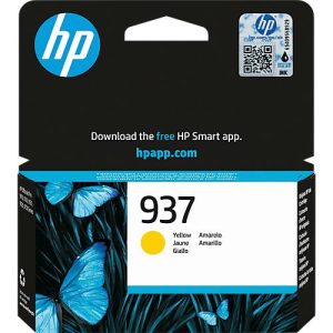 Original HP Tintenpatrone 937 (4S6W4NE), bis zu 800 Seiten, Einzelpack, gelb