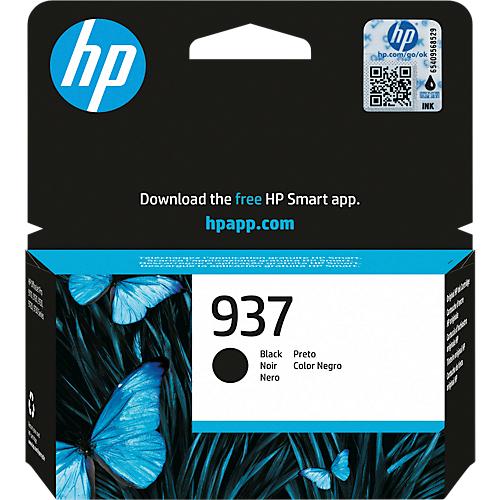 Original HP Tintenpatrone 937 (4S6W5NE), bis zu 1450 Seiten, Einzelpack, schwarz