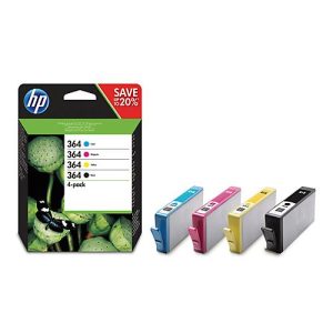 Original HP Tintenpatronen 364 CMYK, Mixpack, cyan, magenta, gelb, schwarz Original HP Tintenpatronen 364 CMYK, Mixpack, cyan, magenta, gelb, schwarz