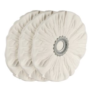 Osborn Feinst-Poliervlies Tuchring-Set, 3-teilig zum Abglänzen, Ring-⌀ 200 mm