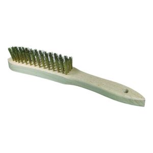 Osborn Handstielbürste 295/145, gewellter Messingdraht 0,30 mm T25 Holzkörper / 3 Reihen
