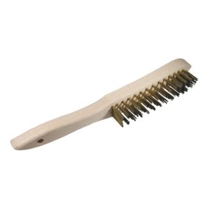 Osborn Handstielbürste 295/145, glatter Messingdraht 0,25 mm T25 Holzkörper / 4 Reihen