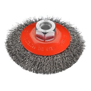 Osborn Kegelbürste D100x20 mm, Gewinde M14x2,0 gewellter Stahldraht 0,30 mm T20