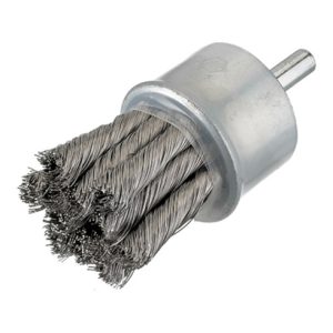 Osborn Pinselbürste D30, Schaft 6 mm, gezopfter Stahldraht 0,35 mm T29
