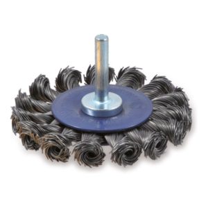 Osborn Rundbürste D75x12, Schaft 6 mm, gezopfter Stahldraht 0,50 mm T15