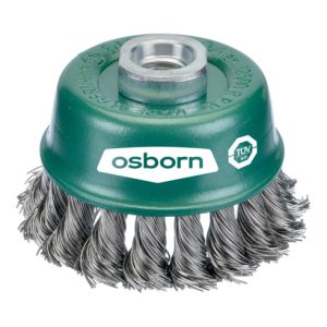 Osborn Topfbürste D65, Gewinde M14x2,0 gezopfter rostfreier Stahldraht 0,50 mm T20
