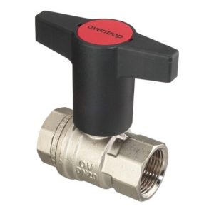 Oventrop Knebelgriff-Kugelhahn Optibal PN 16, Messing DN 10, 3/8″ IG