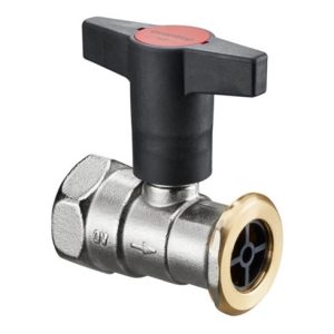 Oventrop Pumpenkugelhahn Optibal P mit Sperrventil, Messing DN 32, Rp 1 1/4″ x G 2″