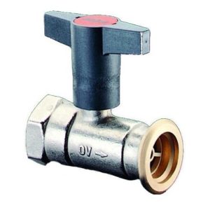 Oventrop Pumpenkugelhahn Optibal P ohne Sperrventil, Messing DN 32, Rp 1 1/4″ x G 2″