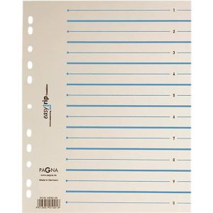 PAGNA Easy Rip Trennblätter, DIN A4-Format, Linienaufdruck, 100 Stück, blau PAGNA Easy Rip Trennblätter, DIN A4-Format, Linienaufdruck, 100 Stück, blau