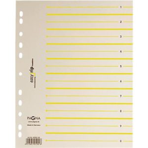 PAGNA Easy Rip Trennblätter, DIN A4-Format, Linienaufdruck, 100 Stück, gelb PAGNA Easy Rip Trennblätter, DIN A4-Format, Linienaufdruck, 100 Stück, gelb