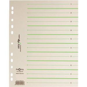 PAGNA Easy Rip Trennblätter, DIN A4-Format, Linienaufdruck, 100 Stück, grün PAGNA Easy Rip Trennblätter, DIN A4-Format, Linienaufdruck, 100 Stück, grün