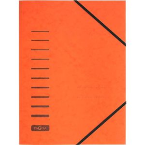 PAGNA Eckspannmappe, DIN A4, Gummizugverschluss, 25 Stück, orange