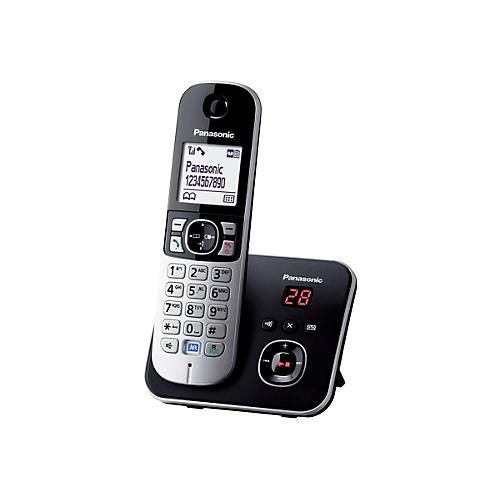Panasonic KX-TG6821 - Schnurlostelefon - Anrufbeantworter mit Rufnummernanzeige - DECT - Schwarz