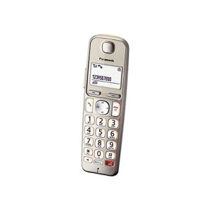 Panasonic KX-TGE260 – Schnurlostelefon – Anrufbeantworter mit Rufnummernanzeige/Anklopffunktion – DECTGAP – dreiweg Anruffunktion – Champagnergold Panasonic KX-TGE260 – Schnurlostelefon – Anrufbeantworter mit Rufnummernanzeige/Anklopffunktion – DECTGAP – dreiweg Anruffunktion – Champagnergold