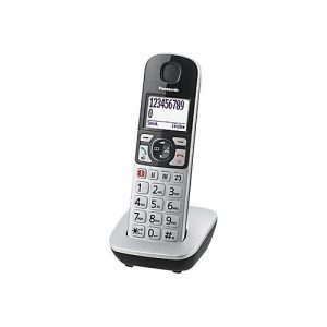 Panasonic KX-TGE510 – Schnurlostelefon mit Rufnummernanzeige – DECTGAP – Schwarz, Silber
