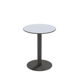 Paperflow Outdoor-Tisch Cross, rund, Tellerfuß, Ø 600 x H 750 mm, grau/mattschwarz Paperflow Outdoor-Tisch Cross, rund, Tellerfuß, Ø 600 x H 750 mm, grau/mattschwarz