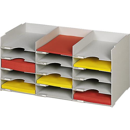 PAPERFLOW Sortierstation, DIN A4, Polystyrol, grau