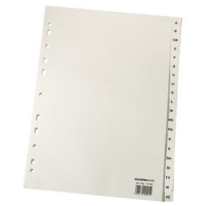 Papier-Register A4, einzeln, DIN A4 A-Z, hellchamois Papier-Register A4, einzeln, DIN A4 A-Z, hellchamois