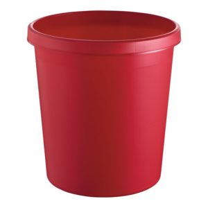 Papierkorb 18l H331xØ315mm m.Griffrand Ku.rot