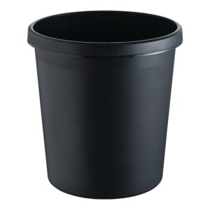 Papierkorb 18l H331xØ315mm m.Griffrand Ku.schwarz
