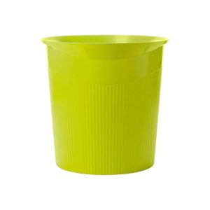 Papierkorb HAN LOOP, für den Innenbereich, Volumen 13 l, pflegeleicht, Ø 280/226 x H 287 mm, Kunststoff, lemon