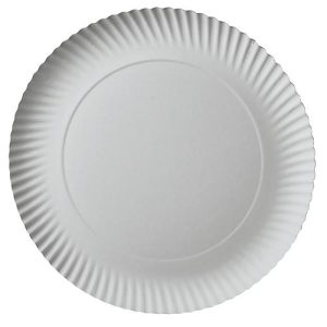 Pappteller Papstar Pure, Einweg, rund, Ø 290 mm, lebensmittelecht, FSC®-zertifiziert & kompostierbar, weiß, 2 x 100 Stück