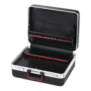 Parat X-ABS Werkzeugkoffer extra hoch, mit Bodenschale, 2 Werkzeugtafeln und TSA-Schlössern, Typ: 1