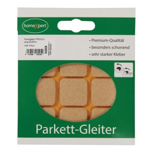 Parkettgleiter Premium 25 x 25mm Filz natur eck.selbstkl.