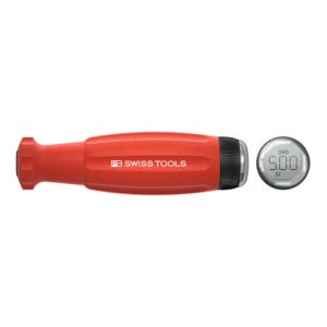 PB Swiss Tools Drehmoment-Schraubendreher mit Digitalanzeige, Wechselklingenaufnahme 500 cN·m