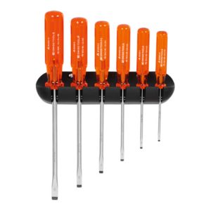 PB Swiss Tools Norm-Schraubendreher-Satz, mit Kunststoffheft und Wandhalter, 6-teilig