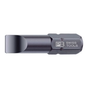 PB Swiss Tools Precision Bit, Schlitz, 1/4 Zoll, 25 mm lang, 5,5 mm Schneidenbreite