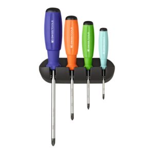 PB Swiss Tools Schraubendreher-Satz, für Phillips, mit 2K-SwissGripp-Heft, 4-teilig
