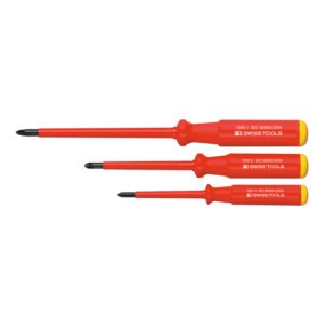 PB Swiss Tools Schraubendreher-Satz, für Phillips, SwissGrip, vollisoliert, 3-teilig