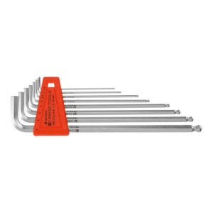 PB Swiss Tools Sechskant-Winkelschraubendreher-Satz, mit Kugelkopf, verchromt, 8-teilig
