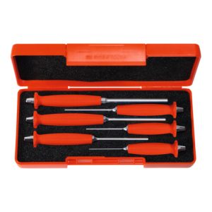 PB Swiss Tools Splintentreiber-Satz, mit Handgriff, in ABS-Kunststoffbox, 6-teilig