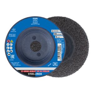 PFERD CC-GRIND-ROBUST Schleifscheibe 125×22,23 mm Leistungslinie SG STEELOX für Stahl/Edelstahl