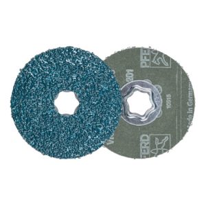 PFERD COMBICLICK Fiberscheibe Ø 100mm VICTOGRAIN 36 Höchstleistung auf Stahl