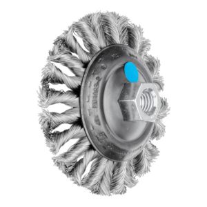 PFERD COMBITWIST Kegelbürste gezopft KBG Ø 100×13 mm M14 Edelstahl-Draht-Ø 0,35 mm Winkelschleifer (1)