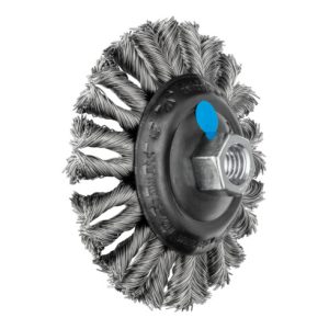 PFERD COMBITWIST Kegelbürste gezopft KBG Ø 115×15 mm M14 Edelstahl-Draht-Ø 0,50mm Winkelschleifer (1)