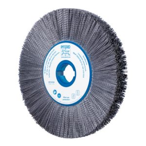 PFERD COMPOSITE FLEX Rundbürste RBUP Ø 350x25x50,8 mm Keramik-Filament-Ø 1,10mm Korn 120 stationär
