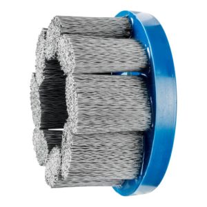 PFERD COMPOSITE FLEX Tellerbürste DBU Ø 100×22,2 mm Bohrung SiC-Filament-Ø 0,55 mm Korn 320 stationär