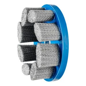 PFERD COMPOSITE FLEX Tellerbürste DBU Ø 150×22,2 mm Bohrung SiC-Filament-Ø 0,55 mm Korn 80 stationär